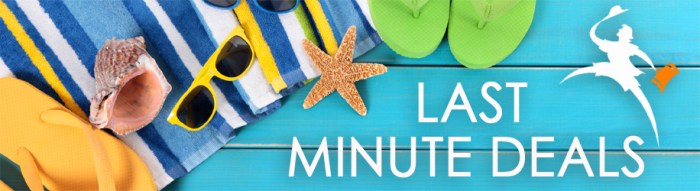 Minute last deals banner travel bets