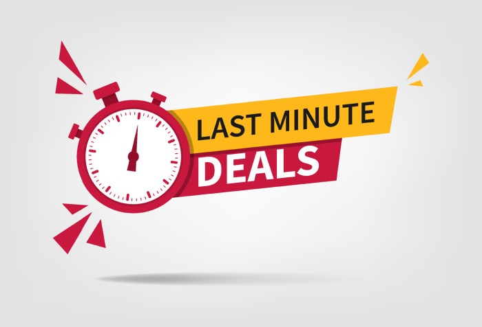 Minute last deals banner travel bets